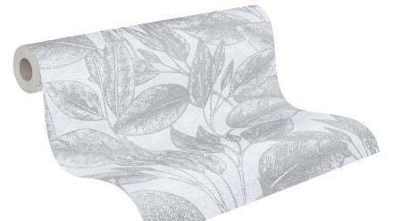 Vinyltapete Attractive Blumen & Natur Vintage Silber 362