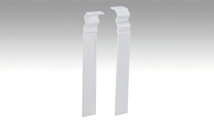 MEISTER Verbindungsstück selbstklebend für Fußleiste Profil 13 PK (120 mm) 2001 Weiß (800031-04-02001)