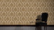 Vinyltapete Beflockt Castello Architects Paper Ornamente Gelb Metallic 802