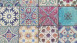 Vinyltapete Designpanel rot Modern Vintage Ornamente Blumen & Natur Pop.up Panel 3D 401