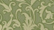 Textilfädentapete grün Vintage Blumen & Natur Tessuto 904