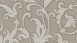 Textilfädentapete grau Vintage Blumen & Natur Tessuto 906