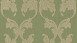 Textilfädentapete grün Vintage Blumen & Natur Tessuto 284