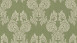 Textilfädentapete grün Vintage Blumen & Natur Tessuto 304